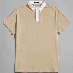 Contrast Collar Polo Shirt